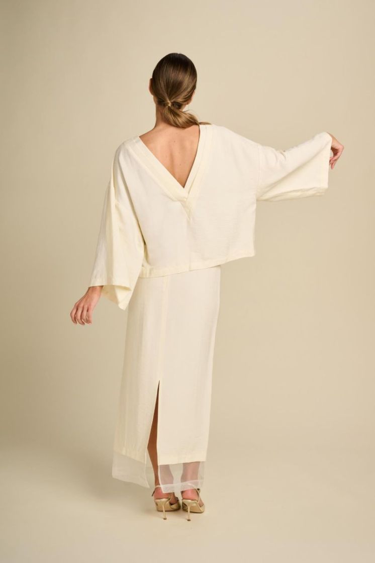 HAMMERED RAYON IVORY