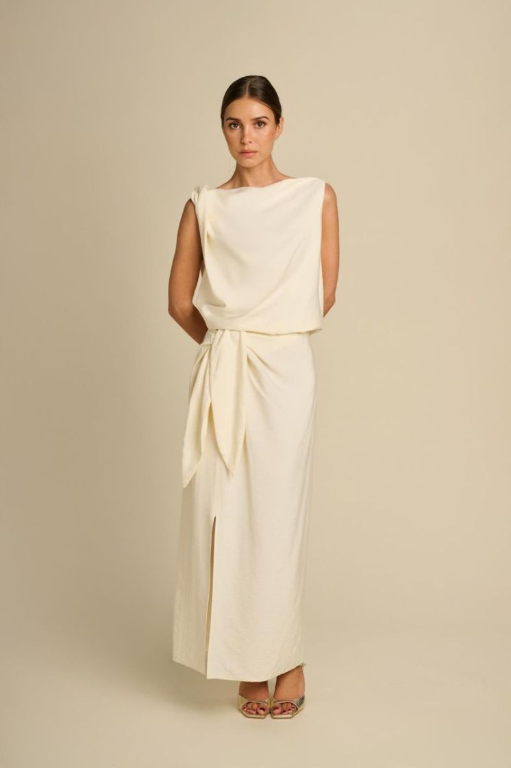 HAMMERED RAYON IVORY