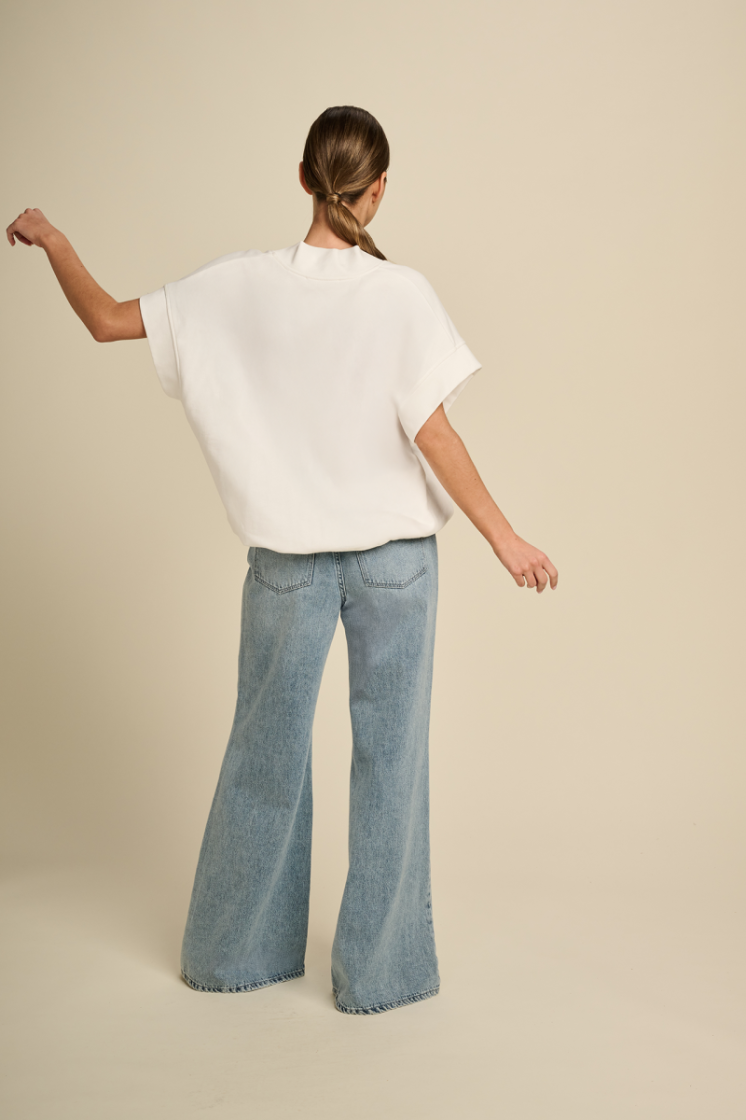 JERSEY SWEATER SS IVORY