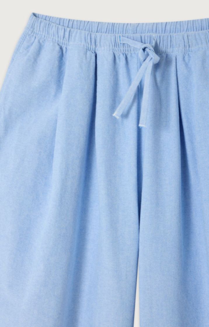 CHAMBRAY BANDPLOOI PANTS AZURINE