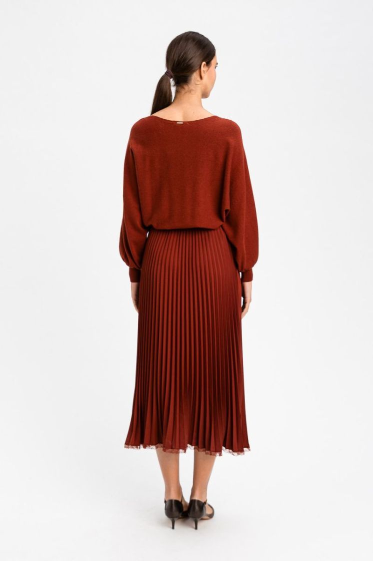 TRICOT PLISSE LONG DRESS 06501 TERR
