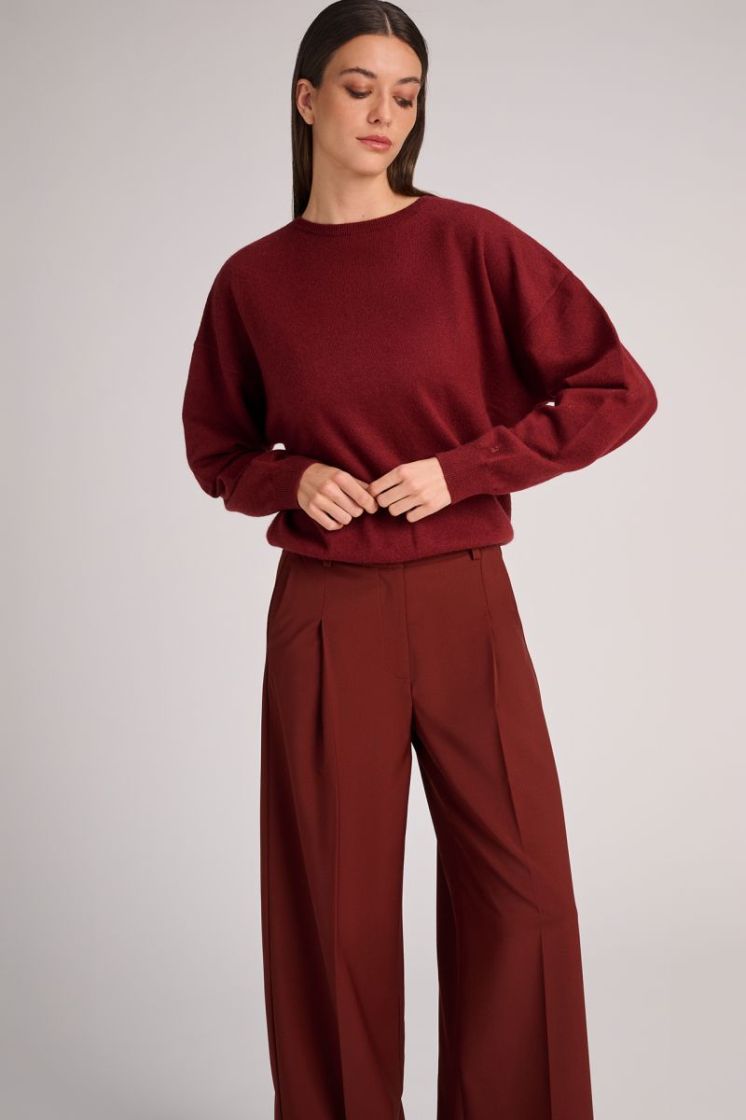 COOLWOOL WIDE LEG RUST