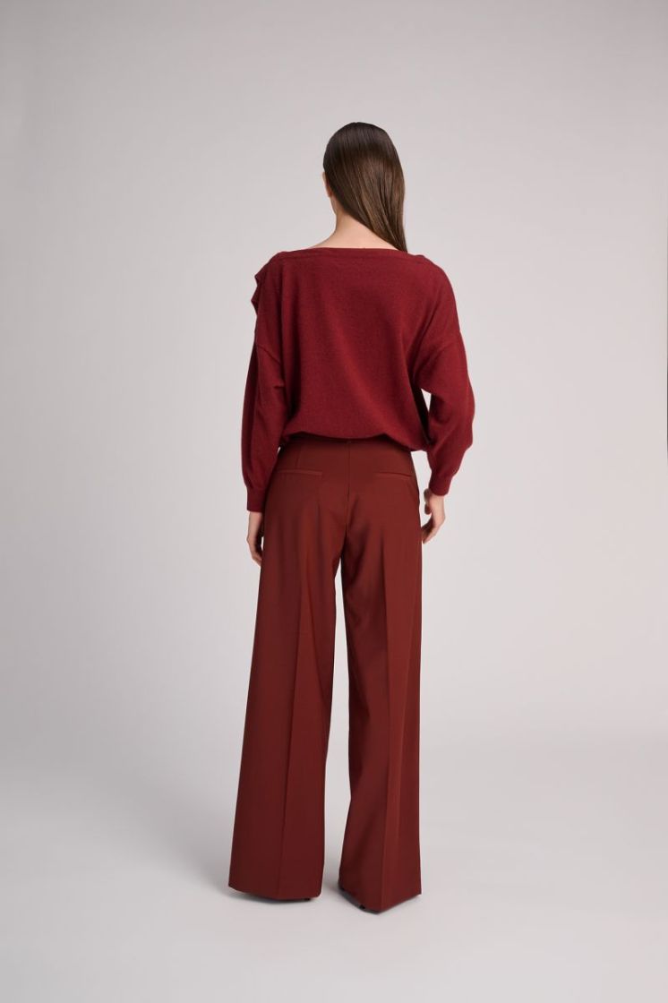 COOLWOOL WIDE LEG RUST