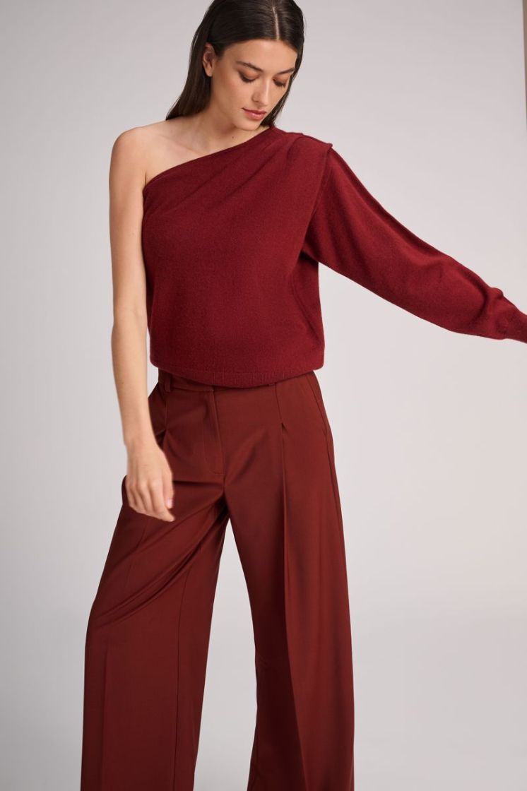 COOLWOOL WIDE LEG RUST