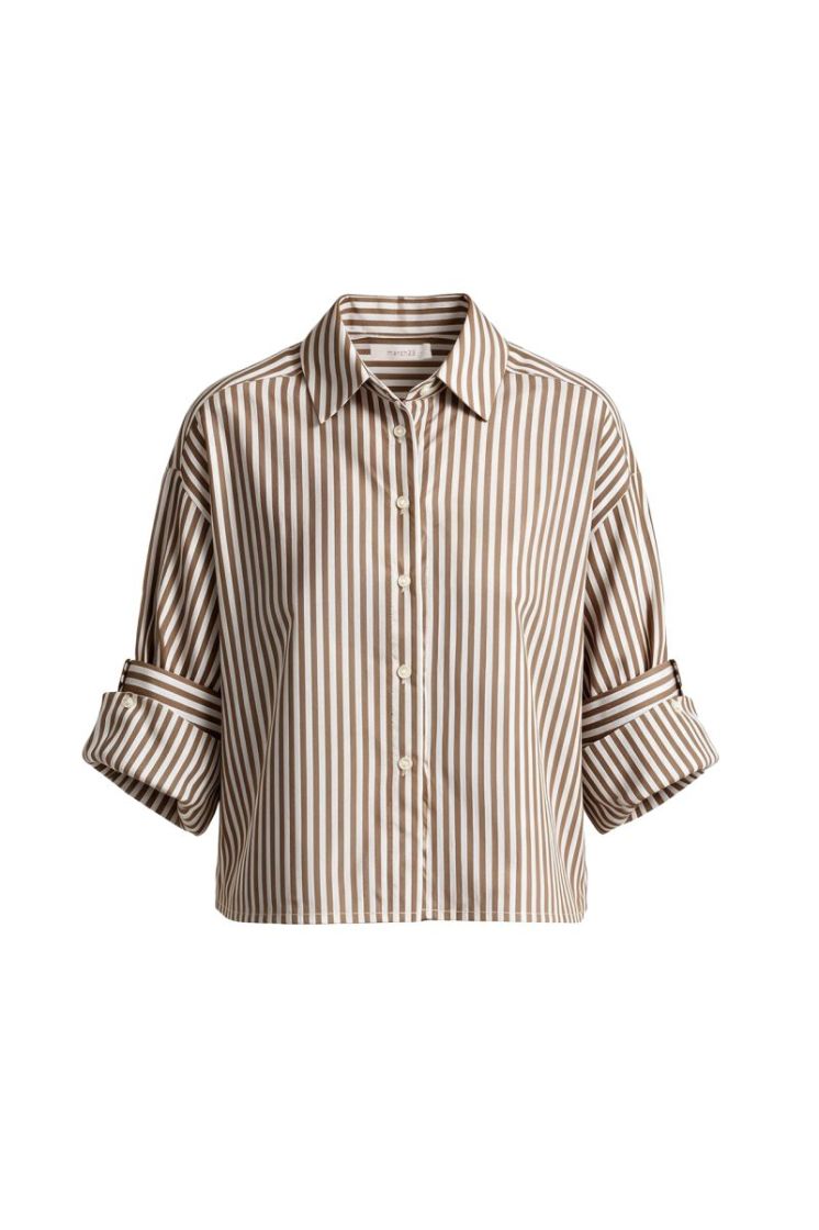 POPLIN STRIPES OLIVE