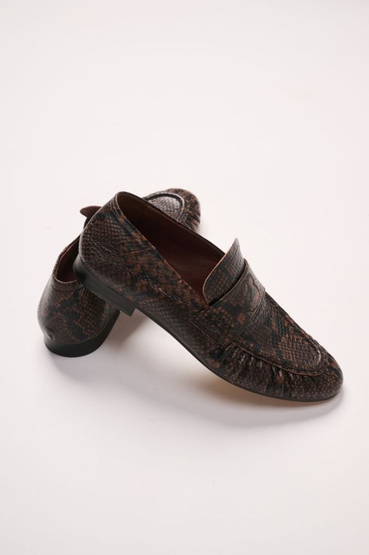 MOCASSIN PYTHON CHOCOLAT PYTHON